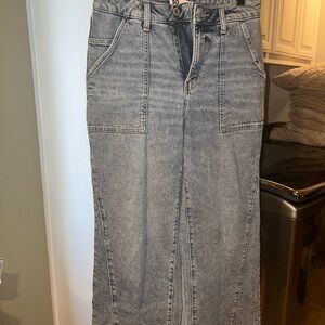 SO Women's Denim Wide Leg Jeans